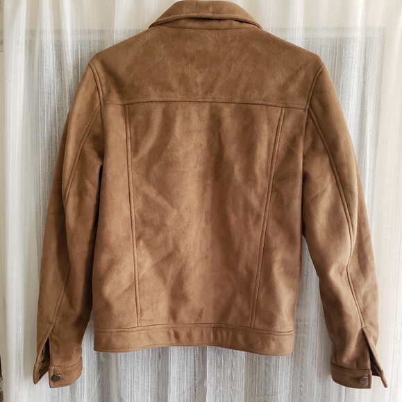 Black Phoenix Tan Faux Suede Jacket - Picture 6 of 11